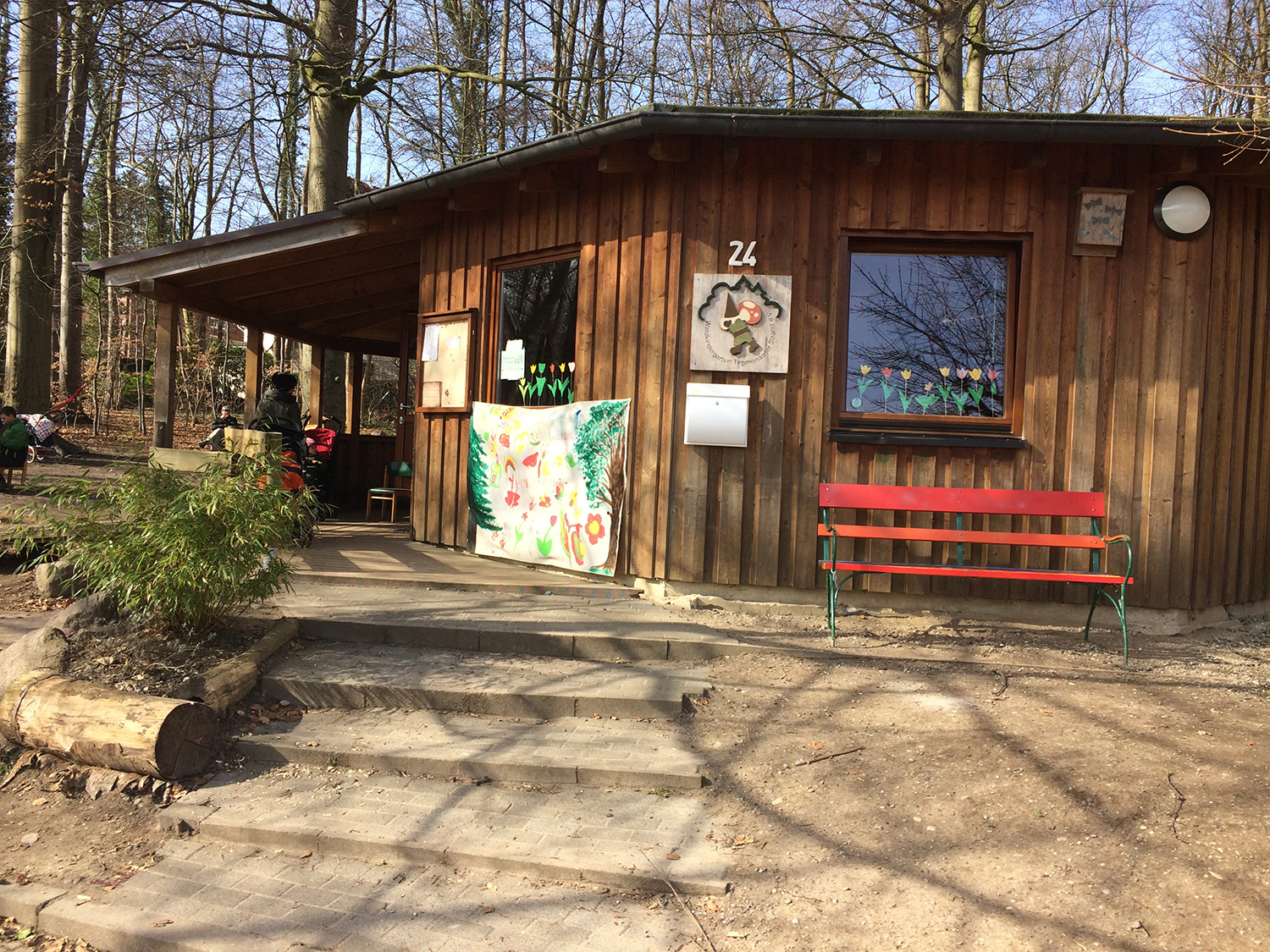 Die Sturmhütte des Waldkindergarten Timmendorferstrand